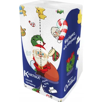 Papírové ručníky skládané ZZ Kartika vánoční ručníky pod stromeček, 150 útržků