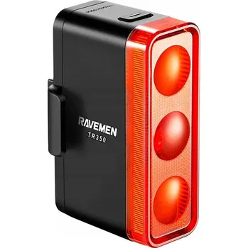 Cyklosvítilna Zadní světlo na kolo RAVEMEN TR350, 350 Lm, USB LED