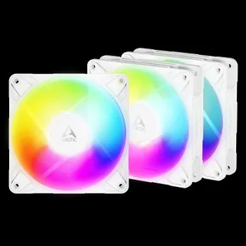 Počítač ARCTIC P12 Pro Reverse A-RGB (White) 3-pack - ventilátor do PC 120mm 4pin PWM PST reverzní design (balení 3ks)