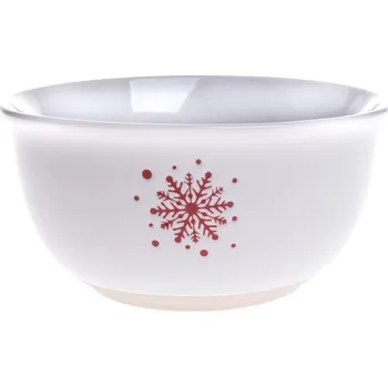 Casa de Engel Keramická miska s vločkou bílá 570 ml