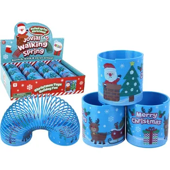 Vánoční dekorace Kultovní Modrá Pružina Vánoční Motiv Relaxační 6CM