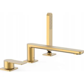 Vodovodní baterie Vanová baterie na okraj vany TRES Loft-Colors zlatá