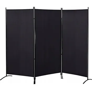 Paraván HOMCOM interiérová dělící stěna zástěna, 253x182 cm, polyester