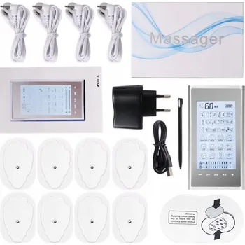 Masážní přístroj ELEKTROSTIMULÁTOR TENS EMS MASÁŽNÍ PŘÍSTROJ + ELEKTRODY 24 PROGRAMŮ SADA