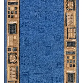 Protiskluzový běhoun na míru Jena 77, šíře 67 cm, modrá, chodba / předsíň, Associated Weavers - 1 rok na vrácení + DOPRAVA ZDARMA k Vám i zpět