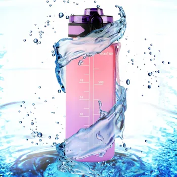 LAHEV NA PITÍ LÁHEV NA VODU NÁPOJ TRITAN 800 ML VZDUCHOTĚSNÝ LAHEV NA PITÍ SE STUPNICÍ SPORT