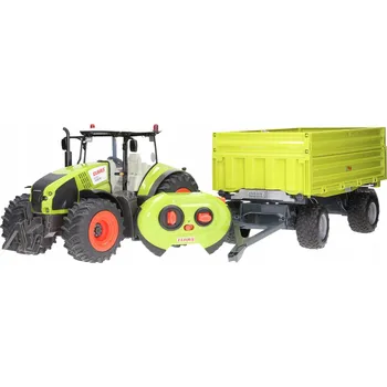 autíčko Traktor Claas na dálkové ovládání s přívěsem Bruder
