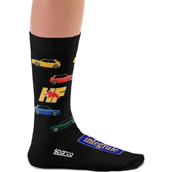 Pánská móda Sparco ponožky Lancia Delta Collections Černá L/XL