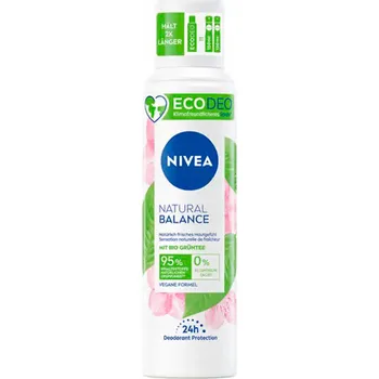 Deodorant ve spreji Nivea Natural Balance Eco Deo 24H 125 ml