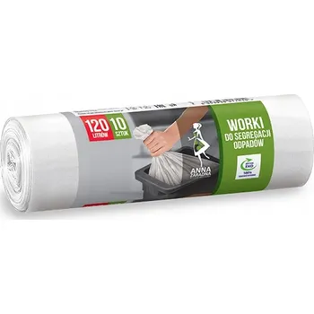 Pytle na odpadky ANNA ZARADNA BÍLÉ PYTLE NA TŘÍDĚNÍ ODPADU 120L x10