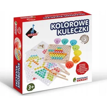 Dřevěná hračka Montessori skládačka Askato dřevěná, vícebarevná, 3+