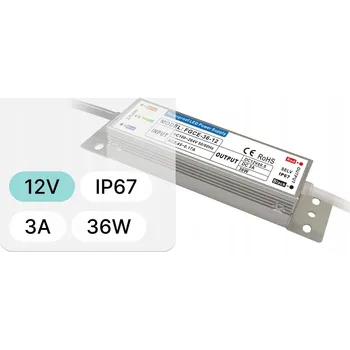 IP kamera Voděodolný napájecí zdroj FG 36W 12V 3A 100-240V IP67