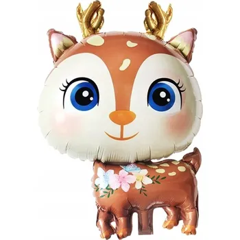 Balónek Fóliový BALÓNEK JELÍNEK Narozeniny Jelen ZVÍŘATA Boho