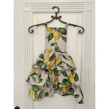 Kuchyňská zástěra Hortensias Home Dámská zástěra Lemon Linen s volánky