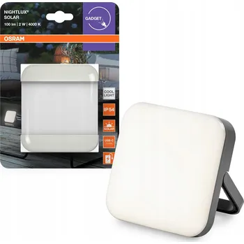 Venkovní osvětlení OSRAM Nightlux Solar Šedá, venkovní LED lampa napájená solární energií