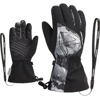 Rukavice ZIENER LAVAL-Z AS® AW glove junior unisex black.grey mountain print, 6