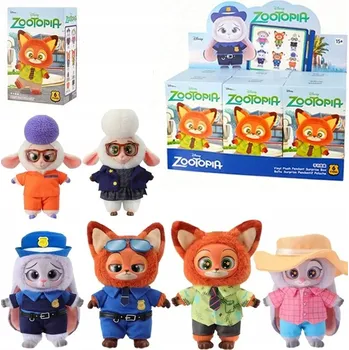 plyšák PLYŠOVÁ HRAČKA PŘEKVAPENÍ ZOOTOPIA 16 CM - 1 KUS V KRABIČCE + SBĚRATELSKÁ KARTIČKA