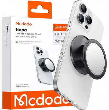 MCDODO MAGNETICKÝ STOJÁNEK / DRŽÁK NA TELEFON SE ZRCÁTKEM, SKLÁDACÍ, ČERNÝ