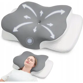 Polštář ORTOPEDICKÝ POLŠTÁŘ POD HLAVU PROFILOVANÝ PAMĚŤOVÝ PRO KRK, HLAVU A RAMENA