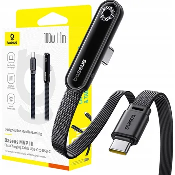 Datový kabel Kabel Baseus USB-C - USB-C 1 m černý