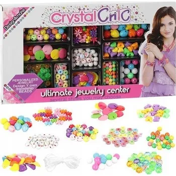 Dětské navlékací korálky Sada korálků Kruzzel Crystal Cric 11610