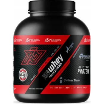 Protein Gainer Immortal Nutrition vanilkový prášek 3000 g bez aspartamu