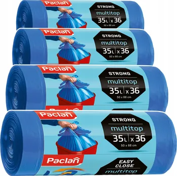 Pytle na odpadky Pytle Na Odpadky MULTITOP 35L 144 ks PACLAN 4 role