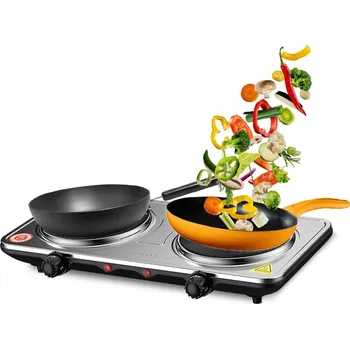 Vařič ELEKTRICKÝ VAŘIČ DVOUPLOTÝNKOVÝ PLOTÝNKA 2000W INOX