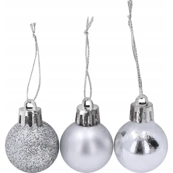 Vánoční dekorace Vánoční Vánoční Baňky na stromeček, malé přívěsky o průměru 3 cm, vánoční ozdoby k dekoraci 24 ks