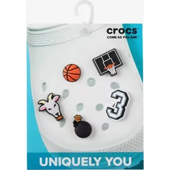 Dívčí obuv Przypinki Crocs Jibbitz™ Basketball Star 5 Pack 10009750 N/A