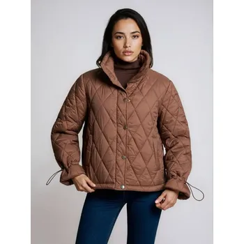 Dámský kabát Sinsay - Prošívaná bunda - hnědá - 335HC-88X - 335HC-88X-XXL