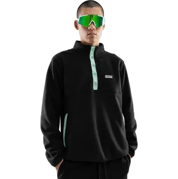 Pánská mikina SIROKO Pánská silná fleecová mikina Stowe Černá ČERNÁ