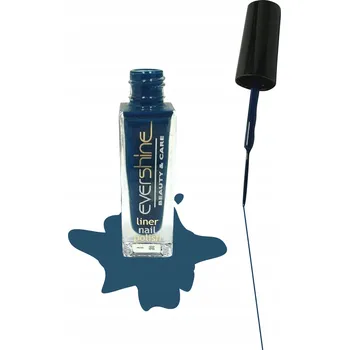 Lak na nehty Modrý liner BLUE lak na nehty s tenkým úzkým štětečkem pro zdobení