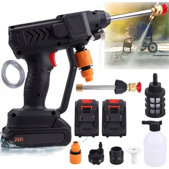 Vysokotlaký čistič AKUMULÁTOROVÁ TLAKOVÁ MYČKA 24V SADA NA MYTÍ PĚNOVÁ ZAHRADNÍ 2x AKU