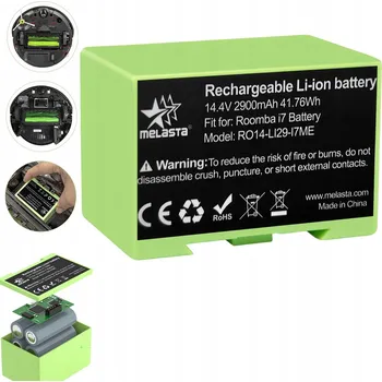 Akumulátor baterie pro Roomba i7+, i3+, i4+, e5, i7 14.4V 2900mAh