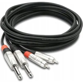 Audio kabel Kabel Hosa HPR-010X2 2x jack (6,3 mm) - 2x RCA (cinch) 3 m