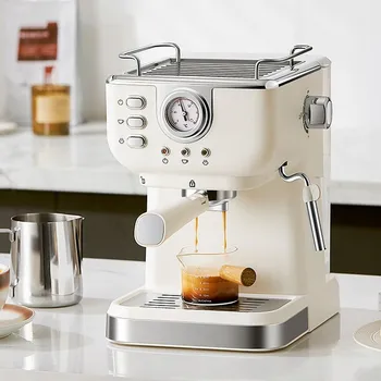 Příprava kávy KÁVOVAR 20 BARŮ TLAKOVÝ 1.5L 1050W PROFESIONÁLNÍ PARNÍ TRYSKA