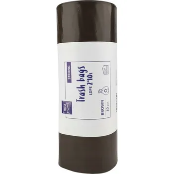 Pytle na odpadky PEVNÉ HNĚDÉ pytle IH LDPE 240 l 10 Ks