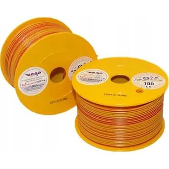 elektrický kabel Kabel LGY/H05V-K 1,50 mm2 100 m Žluto-Červený