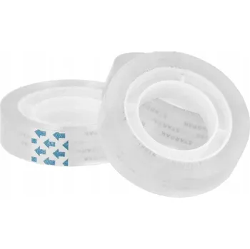 Lepicí páska Kancelářská LEPICÍ PÁSKA samolepicí 18 mm / 20 m 8 KUSŮ transparentní STARPAK