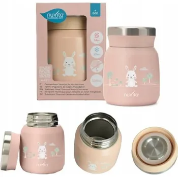 Termoska Termoska na jídlo Nuvita 0,3 l růžová