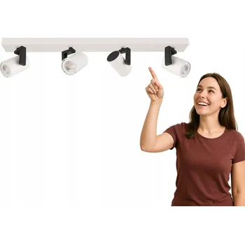 Bodové svítidlo Stropní bodové svítidlo obdélníkové Italux bílé