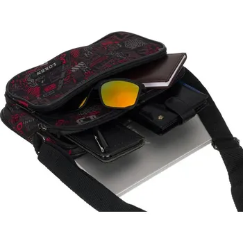 Kabelka Černá polyester taška kabelka přes rameno Loren