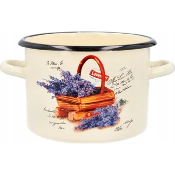 Hrnec Hrnec Emajlo Olkusz KOŠÍK S LEVANDULÍ 3 l