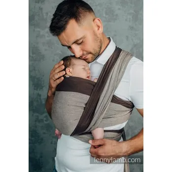 Šátek na nošení dítěte LennyLamb šátek My First Baby Sling - HOT CHOCOLATE - délka 4,7m (vel. 6)