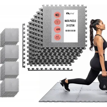 podložka na cvičení Podložka na cvičení Fit.Me 60 cm x 60 cm šedá