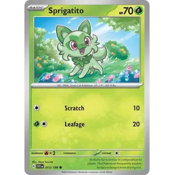 Sběratelská karetní hra Pokémon karta Sprigatito 013/198 Holo