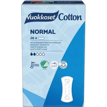 Menstruační vložka Hygienické vložky Vuokkoset 26 kusů bílé