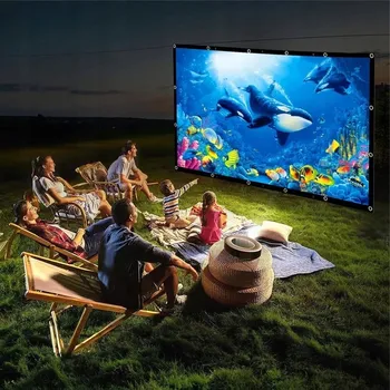 Obraz PROJEKČNÍ PLÁTNO 120 PALCŮ HD 16:9 S HÁČKY A LANEM V TAŠCE