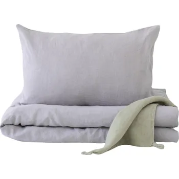 Povlečení Linen Tales Dětské lněné povlečení - světle šedá barva-100x140 / 40x60 cm